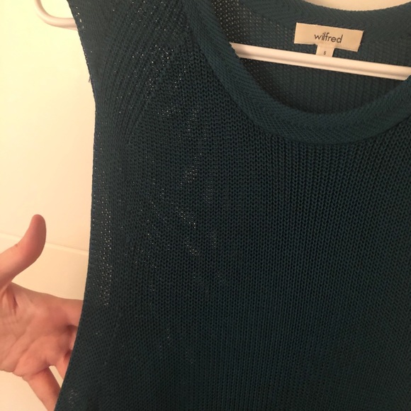 Wilfred turquoise knitted tunic top - Picture 2 of 4